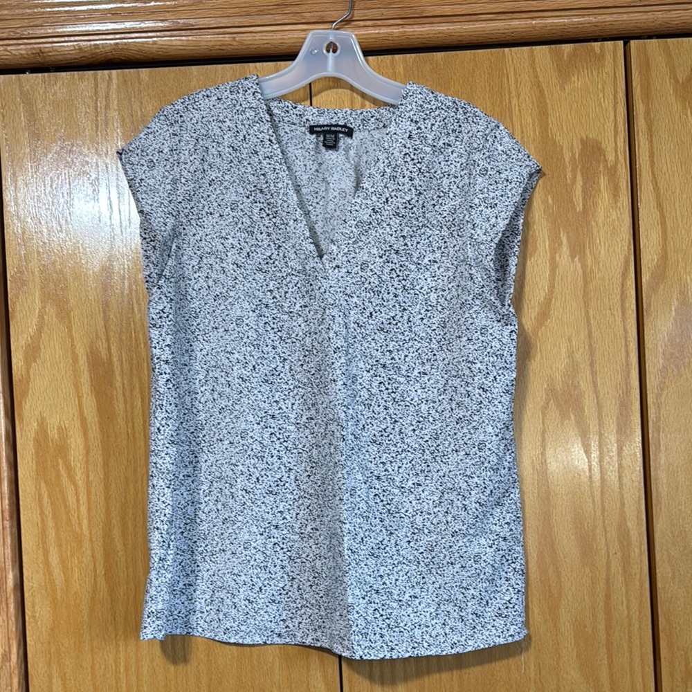 Hilary Radley Speckled Blouse